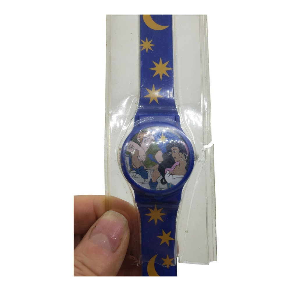 Vintage Disney Hunchback Notre Dame Flip-Top Digital Watch Quasimodo Esmeralda